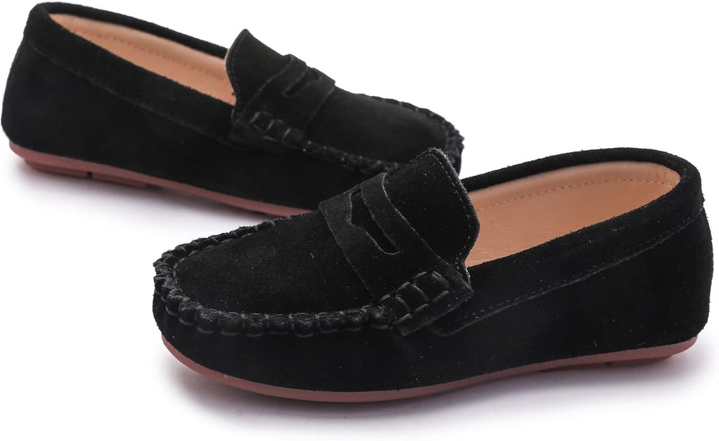 Kids' Soft Suede Slip On Loafers
