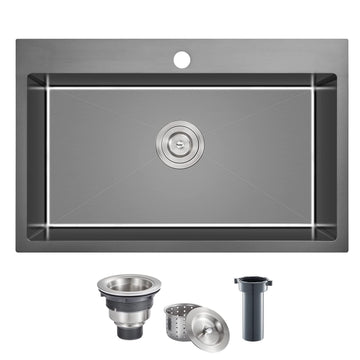28x18 Inch Drop in Single Hole 304 Stainless Steel