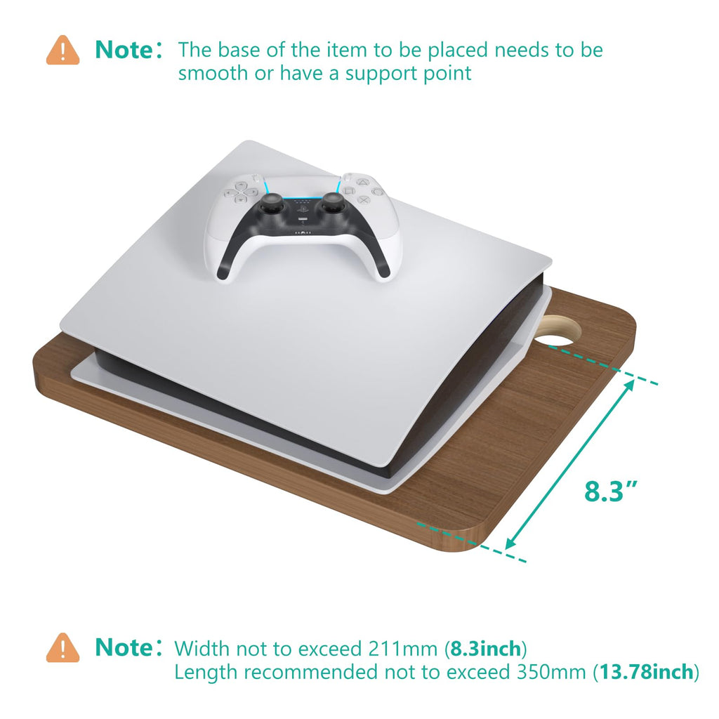 2 Tier Floating TV Wall Shelf for Projector, DVD Player