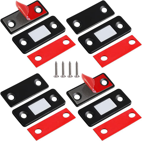 Cabinet Magnetic Catch 4 Pack Ultra Thin Cabinet Door Magnets Stick on Drawer Magnets Cabinet Latch Magnetic Closures
