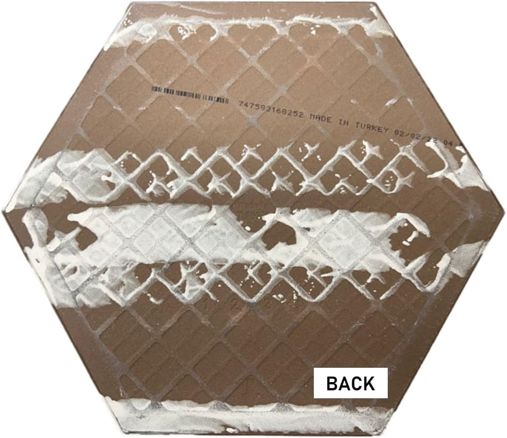 9 Inch Hexagon Satin 9x10 Porcelain Floor Wall Tile Backsplash Shower, Accent Decor, Fireplace, Flooring (6.89 Square