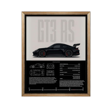 Vintage Racing Car Canvas Poster - Classic Supercar Wall Art for Boys Bedroom, Living Room, Dorm - Ideal Print Decor