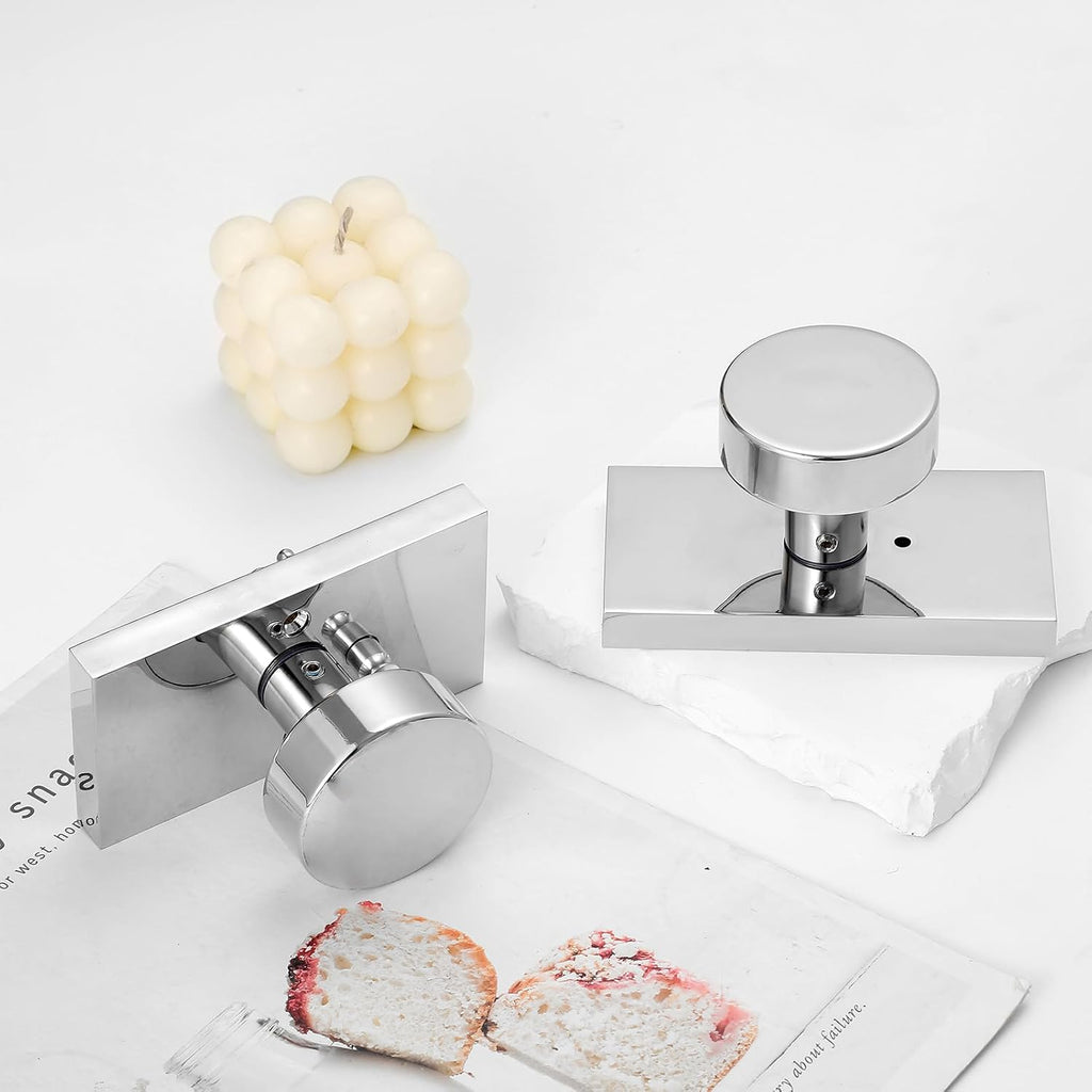 Polished Chrome Door Knobs Privacy Door Knobs Interior with Lock