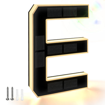 9" Solar Led Letter Lights for Outside, Decorative Address Signs