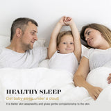 Organic Feathers Down Comforter Full, All Season Duvet Insert with 100% Organic Cotton Cover