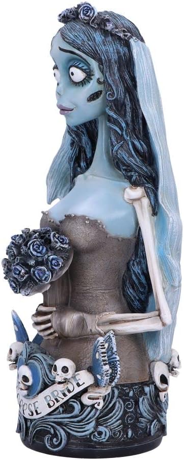 Official Corpse Bride Emily Bust, 29.3cm, Resin, Blue, Officially Licensed Merchandise, Collectible Emily The Bride