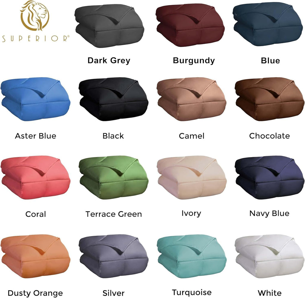 All Season Reversible Down Alternative Comforter, Twin XL, Camel