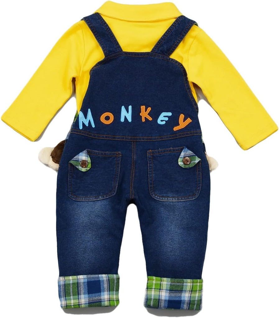 Baby & Toddler Boys Jean Overalls Pants Set