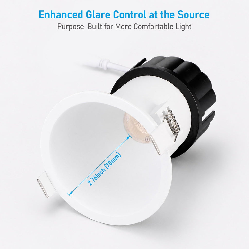 4 Inch Ultra-Deep Anti-Glare LED Recessed Lights 5CCT