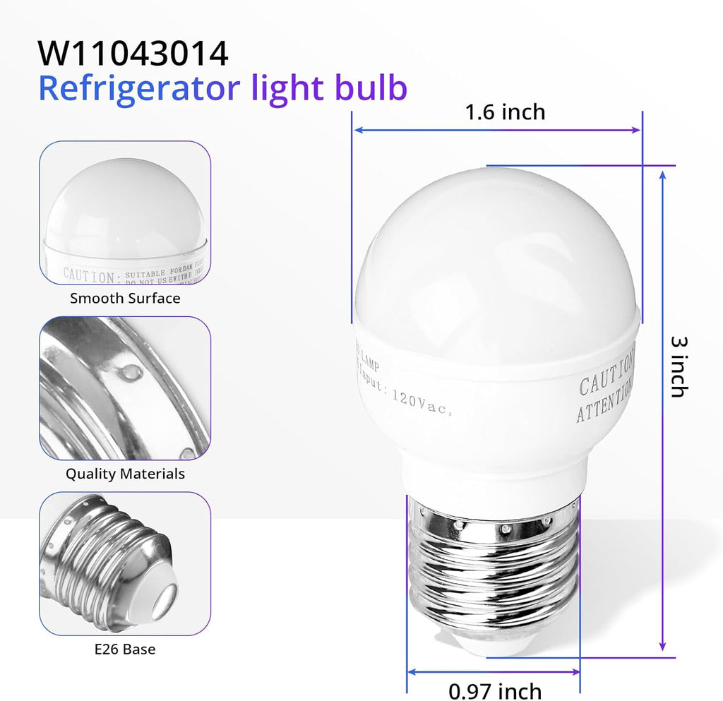 Refrigerator LED Light Bulb Replacement for Whirlpool Frigidaire Maytag Jenn-Air Amana