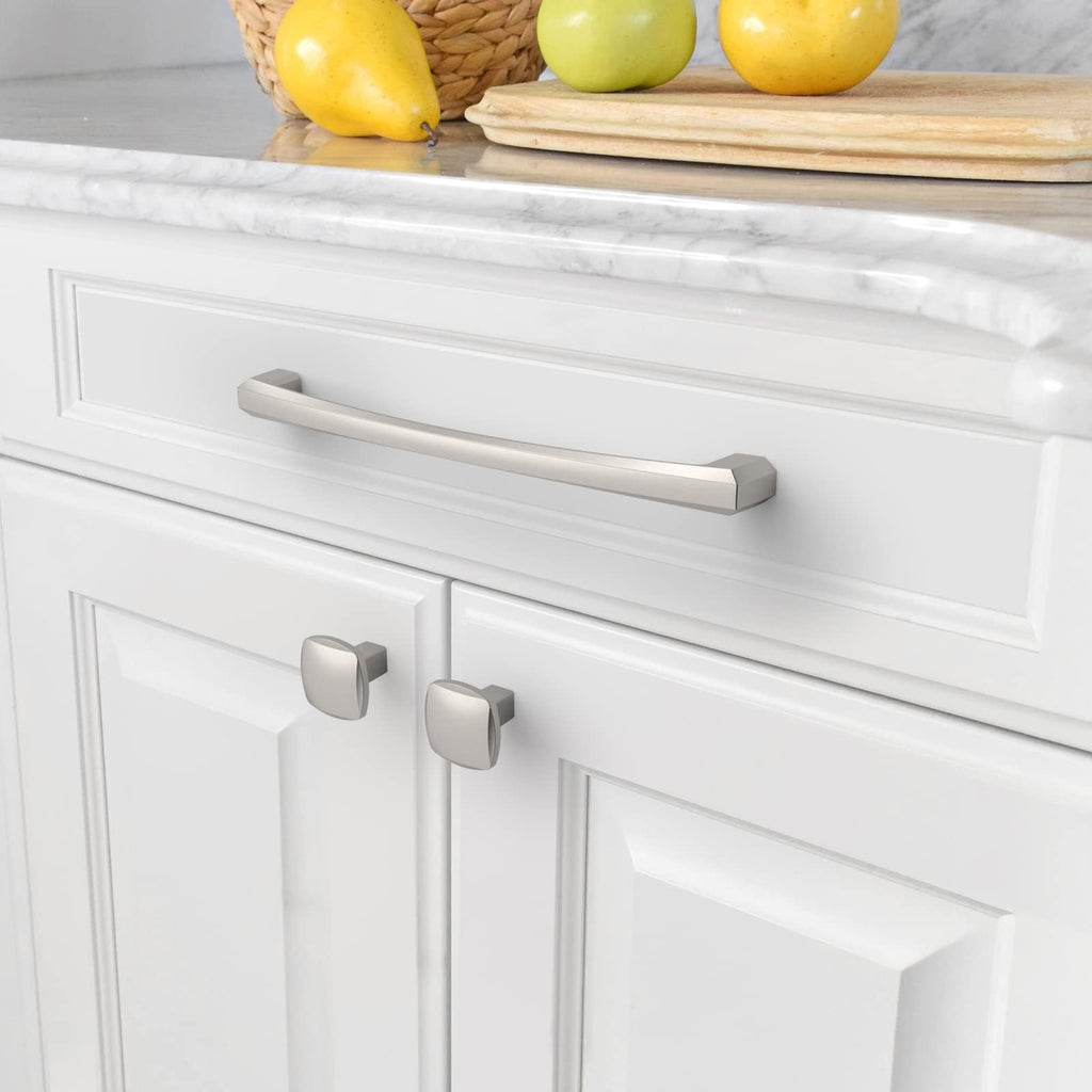 10 Pack Brushed Satin Nickel Cabinet Pulls 7.5 Inch(192MM) Hole Centers Kitchen Cabinet Handles Hardware