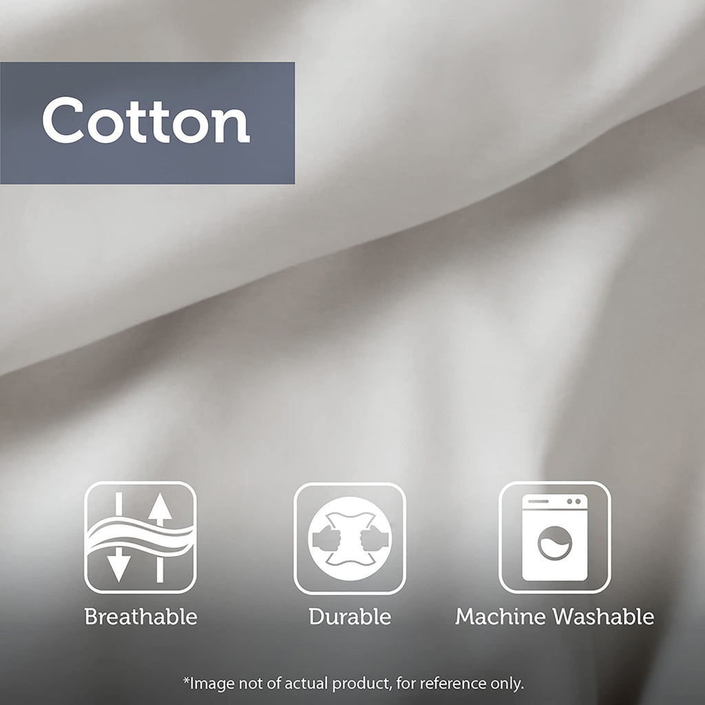 100% Cotton Duvet Cover, Embroidered Coastal Seashells, Starfish Duvet Cover Set - Light Weight Bed Comforter Covers