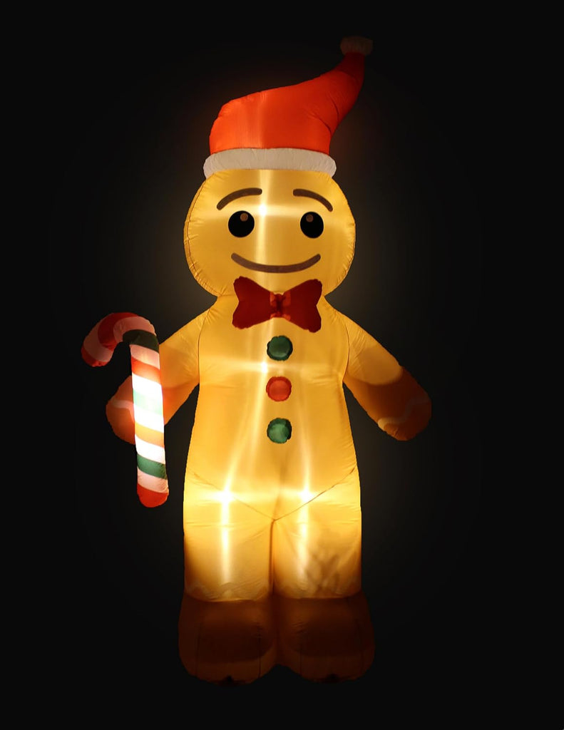 12 FT Tall Lighted Christmas Inflatable Gingerbread Man