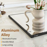 Large Full Length Mirror 78" x 35" - Shatterproof Huge Floor Full Body Mirror with Metal Frame, Freestanding, Wall
