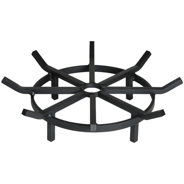 Super Heavy Duty Wagon Wheel Firewood Grate for Fire Pit - Made in The USA (20 Inch)