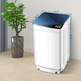 Portable Washing Machines, 7.7 lbs Load Capacity Portable Washer and Dryer Combo with Built-in Barrel Light & LED