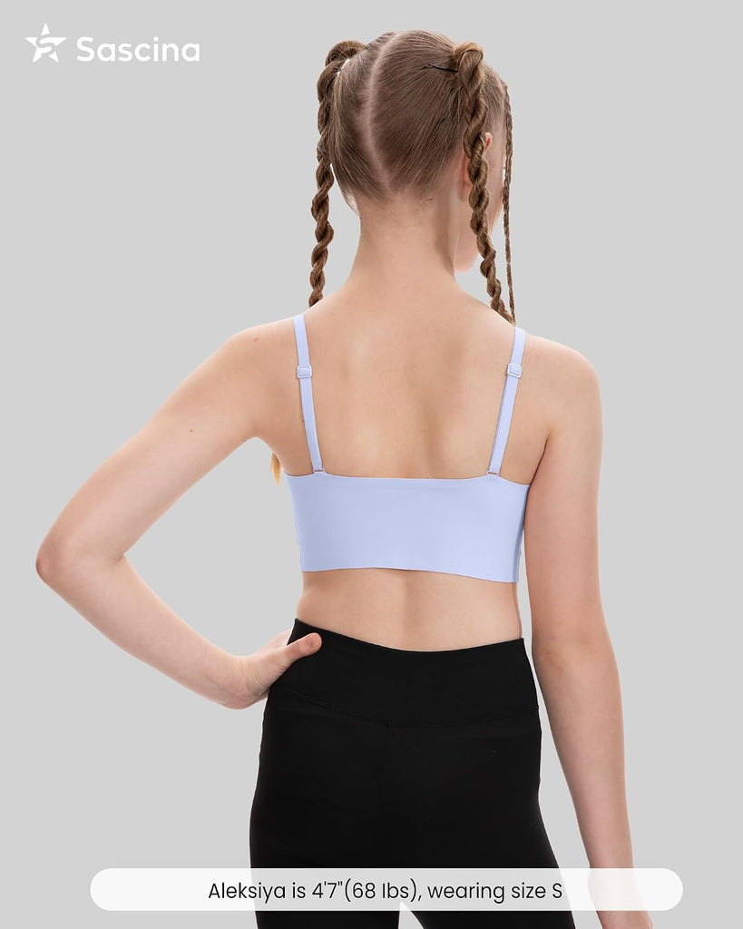 Seamless Training Bras for Girls Soft with Double-Layer Lined