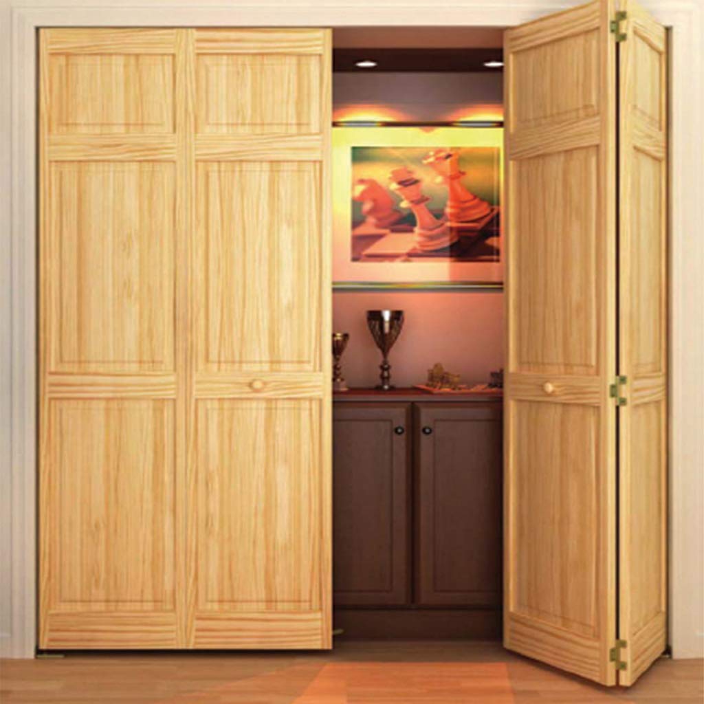 Closet Door, Bi-fold, 6-Panel Style Solid Wood (80x24)