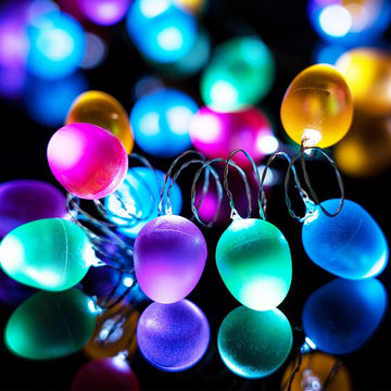 Easter Decorations Easter Egg Ornaments 10ft 30 LEDs Fairy Lights
