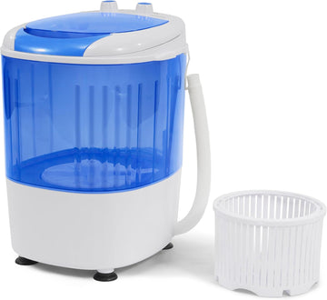 Mini Spin Dryer Portable Washing Machine, Compact Laundry for Home, Apartment, RV, Blue