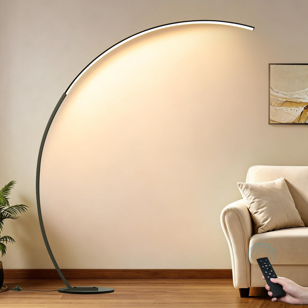 Dimmable LED Lamps with 3 Color Temperatures, Ultra Bright 2000LM Arc Floor Lamps