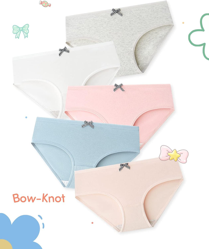 Teen Girls Cotton Panties Underwear Briefs Pack of 10