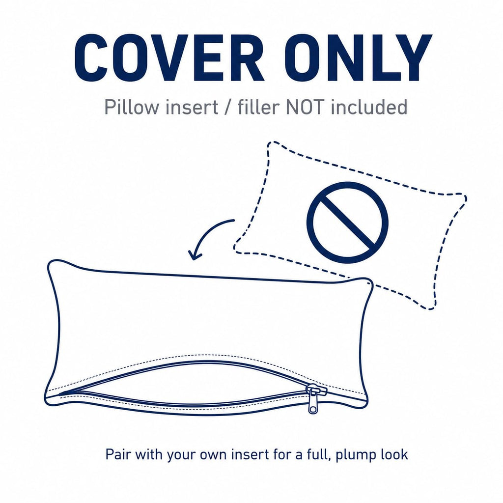 Ikat Diamond Print Lumbar Pillow Cover 12x20, Blue