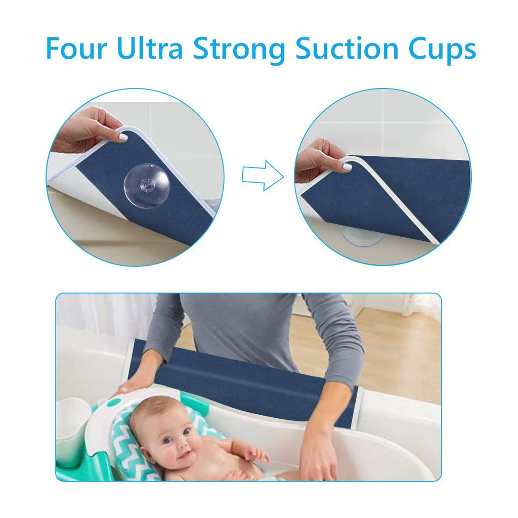 Bath Kneeler and Elbow Rest -1.5" Thick Kneeling Pad with Toy Organizer - Large Safty Kneeler Mat for Tub Bathing