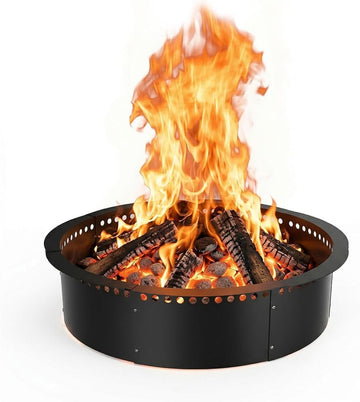Smokeless Fire Pit Ring, 40 inch Outer/36 inch Inner Outside Fire Pit
