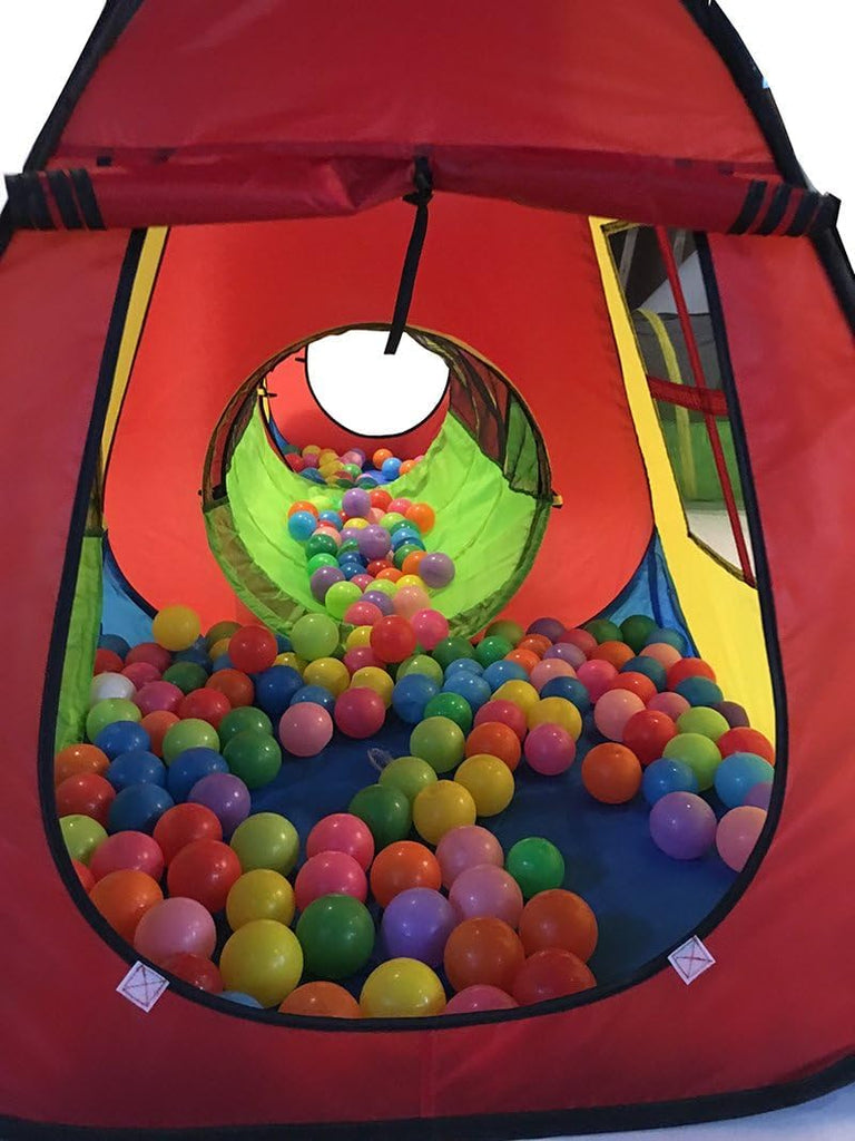 8 in 1 Pop Up Kids Play Tent with 4 Tunnel, Indoor/Outdoor Playhouse