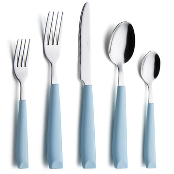 Silverware Set Stainless Steel Colorful Handle Tableware Kitchen Flatware Set Utensils, Includes Dinner Knives