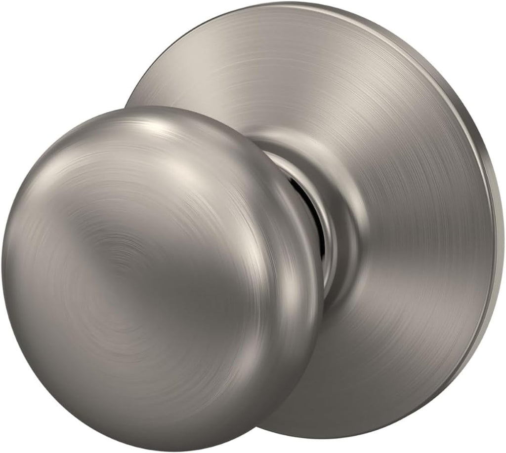 Plymouth Hall/Closet Passage Door Knob, Satin Nickel