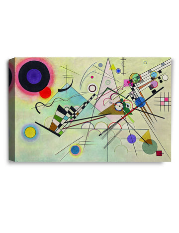 Kandinsky Wall Art, Kandinsky Prints, Composition 8, Size 24x16 in
