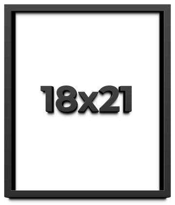 18x21 Shadow Box Frame Black | 1 Inch Deep Solid Wood Shadowbox Display Frame | UV Resistant Acrylic Plexiglass, Acid