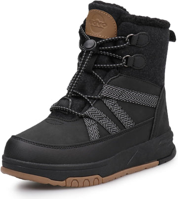 Boys Snow Winter Boots Kids Waterproof Outdoor Boots Warm Lightweight Slip Resistant (Little/Big Boys)