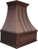 36 Inch Copper Wall Mount Range Hood