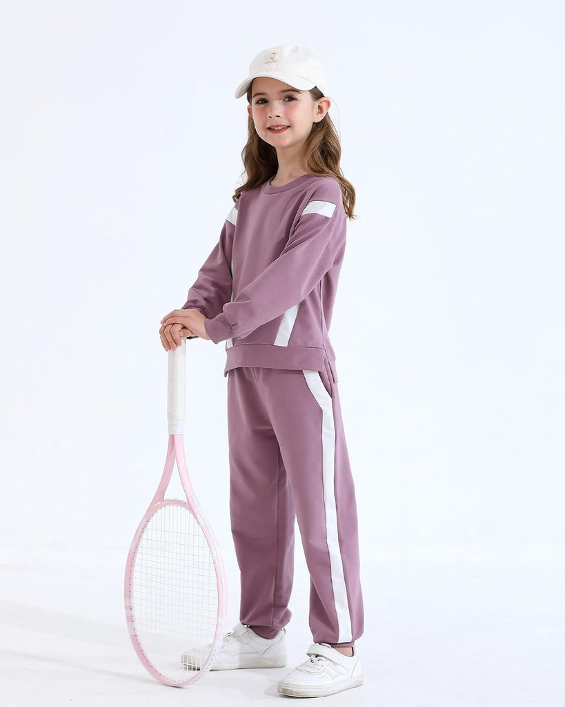 Girl Clothes 2 Piece Outfits Sweatsuit Fashion Sweatshirt Pants Set