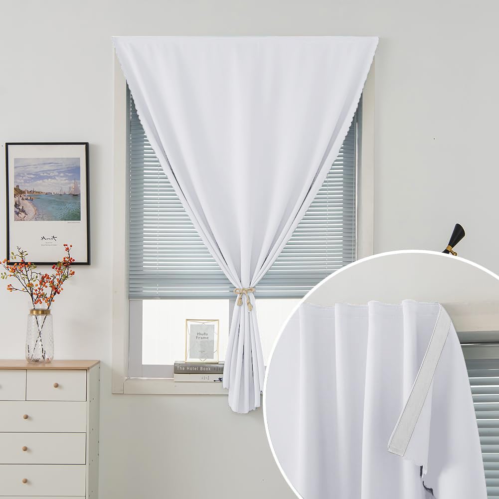 Self Adhesive Curtains Portable Blackout Curtain Simple and Easy to Install Bedroom Window Thermal Lnsulated Kitchen