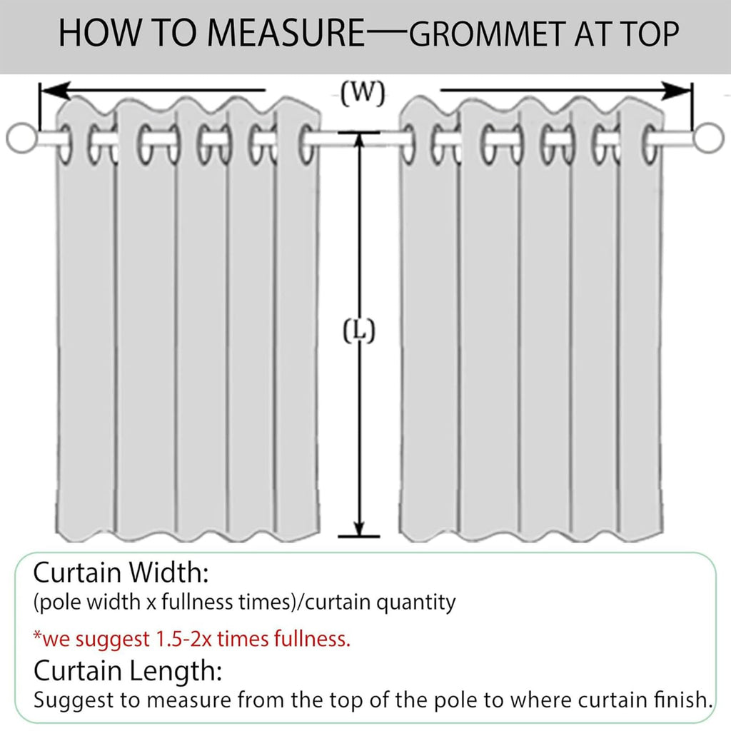 100" Wx84 L Medium Gray Full Blackout Curtains for Sliding Door, Thermal Insulated Drapery Bedroom Windows Patio