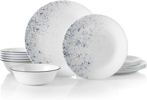 Vitrelle 18-Piece Service for 6 Dinnerware Set Triple Layer Glass and Chip Resistant