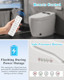 TOTTE Smart Toilet with Bidet Built-in, Auto Open/Close Lid
