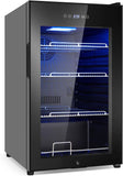 Beverage Refrigerator 17 inch Wide - 126 Can Beverage Cooler with Glass Door | C