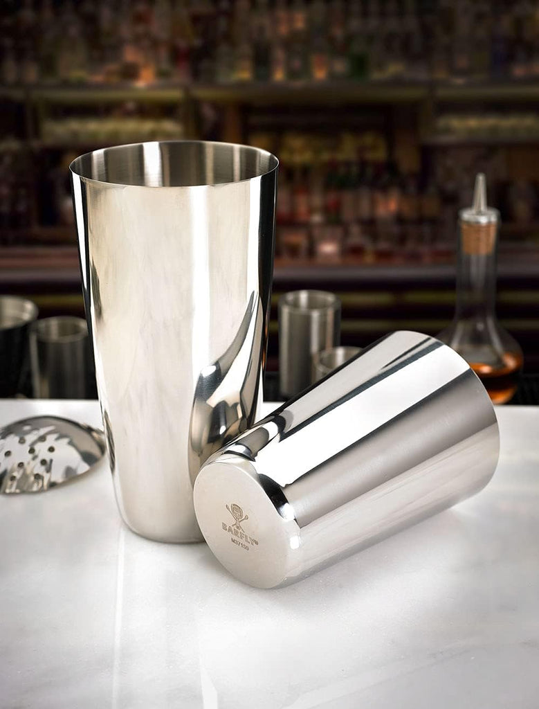 Superfly Tin Set Cocktail Shaker, (18 oz and 28 oz), Heavyweight Stainless, (M37161)