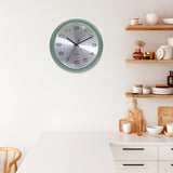 12 Inch Vintage Retro Wall Clock, Silent Non-Ticking Metal Dial & Domed Glass Battery Operated