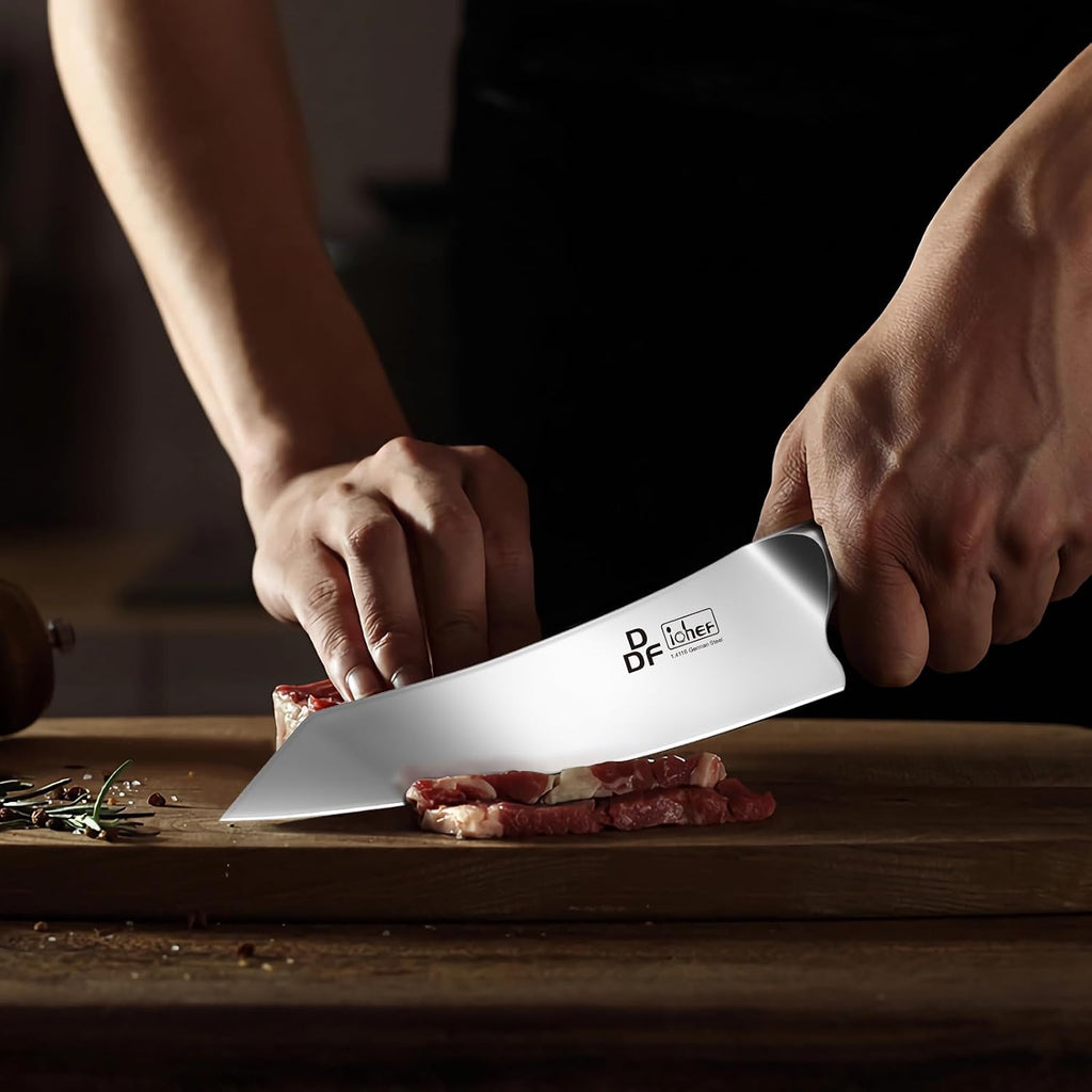 4 Piece Kitchen Knife Set, High Carbon Stainless Steel, Dishwasher Safe | Super Sharp Chef Knife Set with Ergonomic