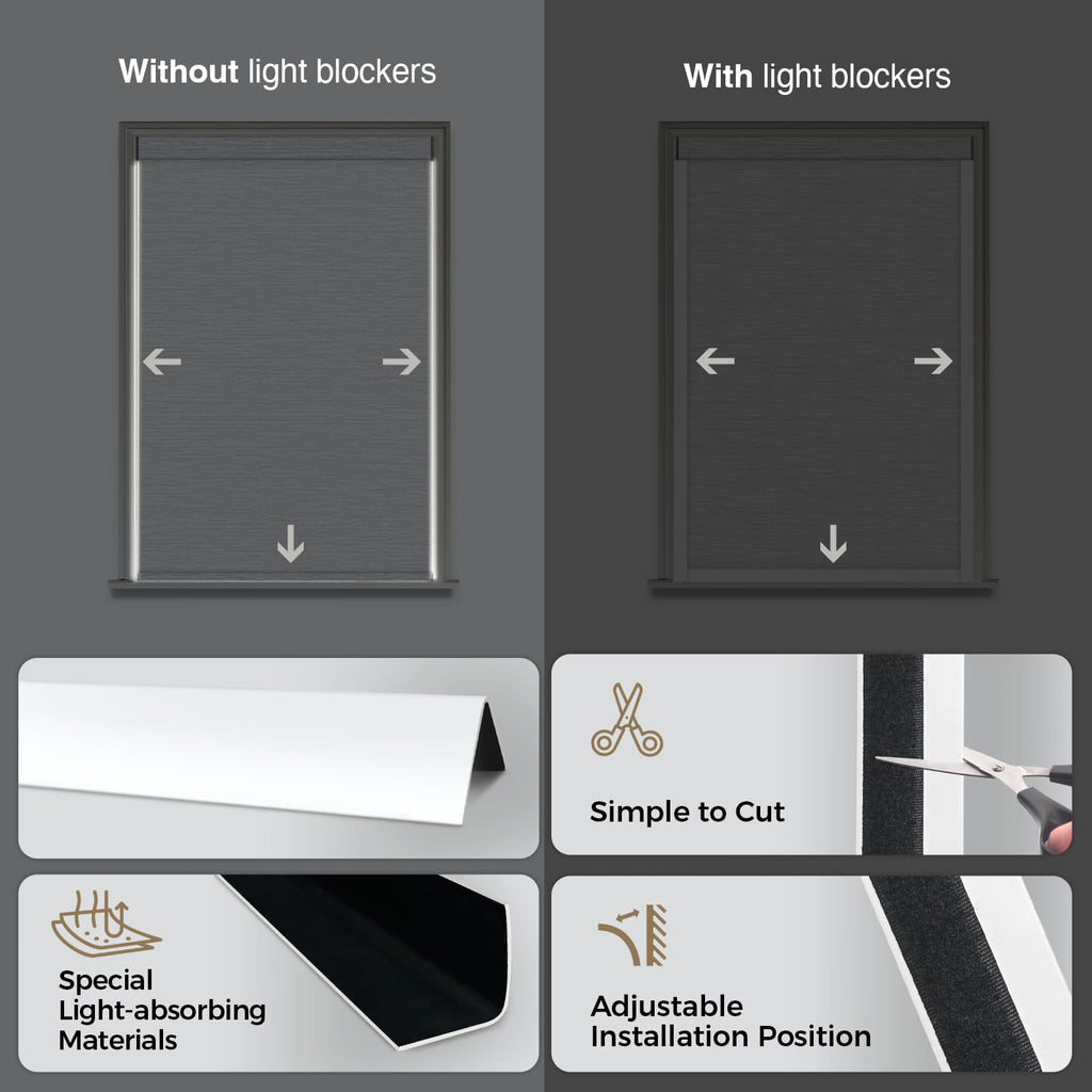 Motorized Blinds with Remote, Blackout Smart Roller Shades
