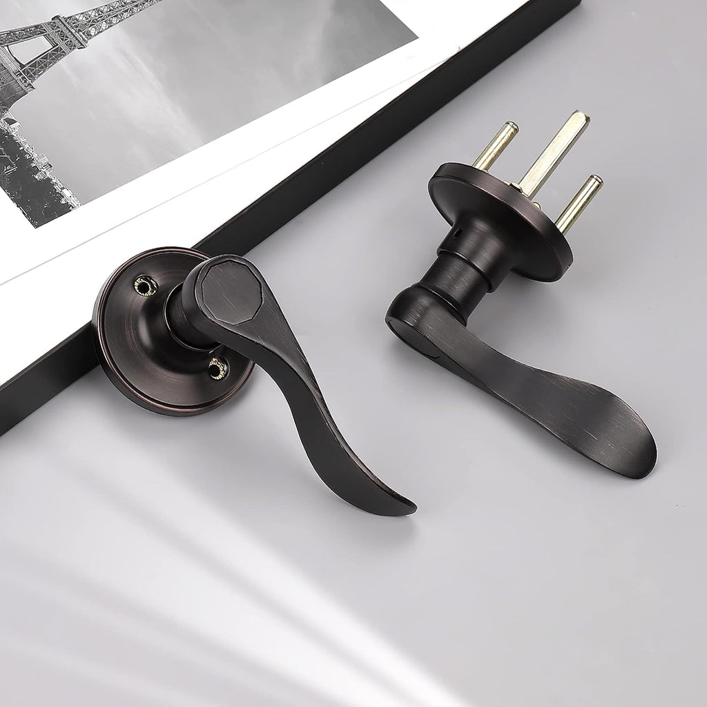 6 Pack Oil Rubbed Bronze Door Knobs Interior Passage