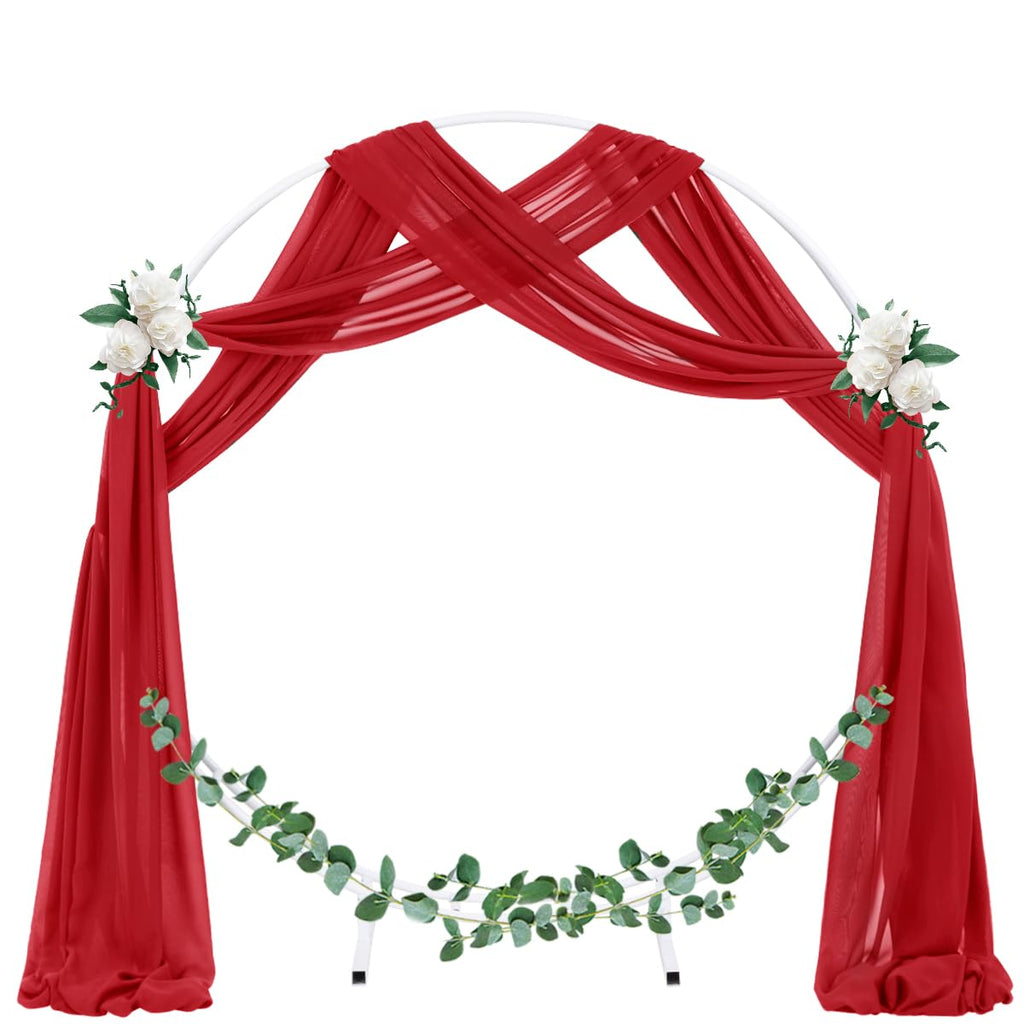 Wedding Arch Draping Fabric Sheer Chiffon Curtain Drape Wedding Party Decor