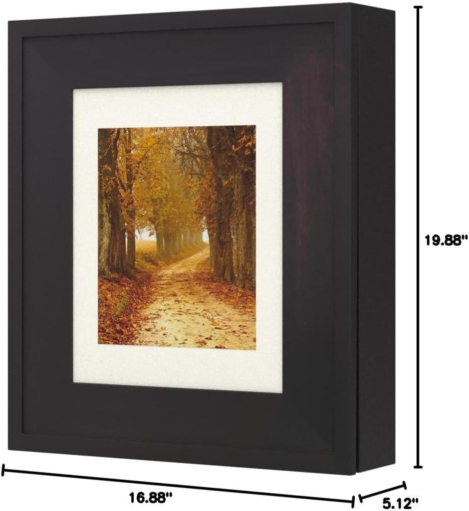 20x17 Picture Perfect Wall Mount Medicine Cabinet, Surface Mounted Storage, Over The Toilet Storage Wall Cabinet