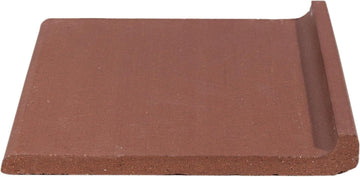 6x6 Colonial Red Quarry Cove Base Tile, Matte Non-Slip Ceramic for Sanitary Wall-to-Floor Edge, Indoor & Outdoor